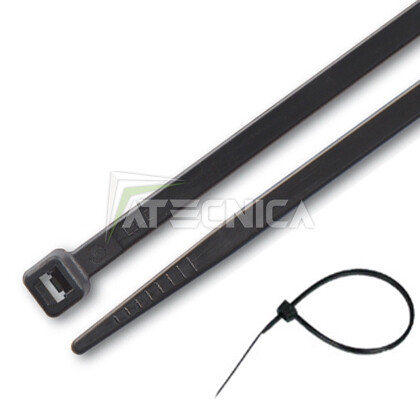 Fascette nylon nero 100pz - in,