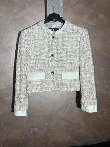Giacca blazer tweed zara m - ,