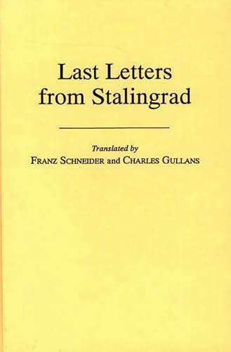 Last letters from - last,