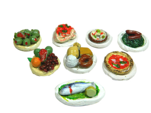 Piatto con pietanze 2x1h - cm,