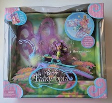 Barbie Fairytopia HUE e bambola miele RARA 2004 Mattel Butterfly nuova scatola danneggiata
