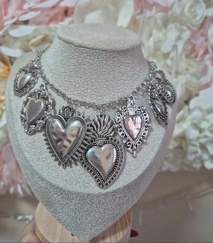 Collana cuore sacro voto - collana, ex