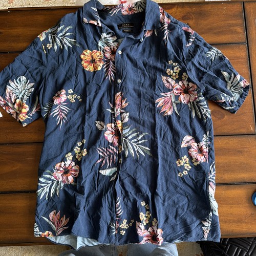 Zara hawaiian shirt mens - hawaiian, l