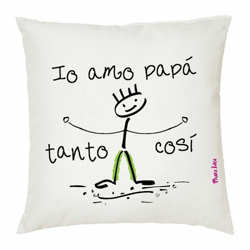 Cuscino 40x40 scritta io - scritta,