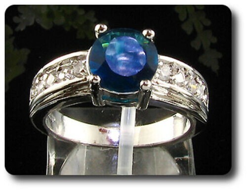 Anello zaffiro blu 1x8 - blu,