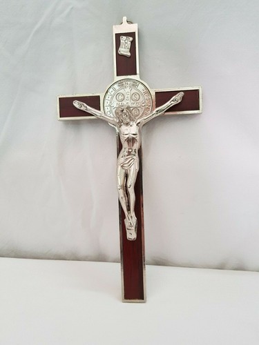 Crocifisso metallo benedetto - crocifisso,