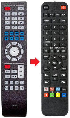 Telecomando adatto per arcam - telecomando,