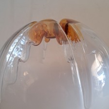 Lampadario anni 70 in vetro di