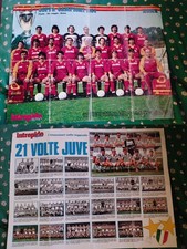 Poster Roma Calcio Coppa Campioni 1984 Intrepido Sport 21 Volte JUVE Juventus