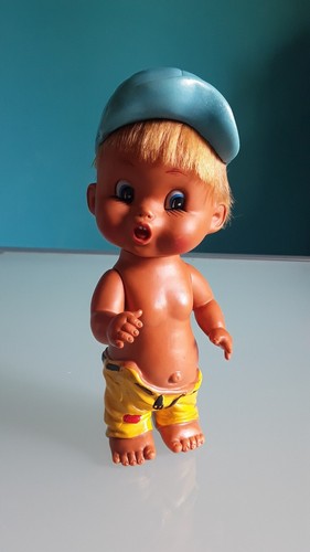 Bambola gomma vintage - bambola,
