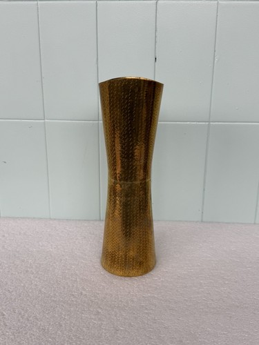 Vaso ottone battuto mano - vaso,