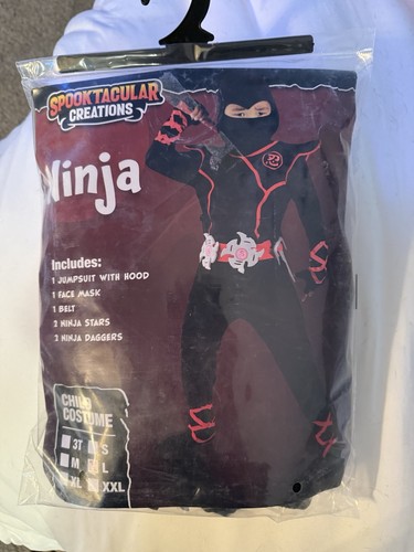 Costume ninja rosso fiamma - costume,