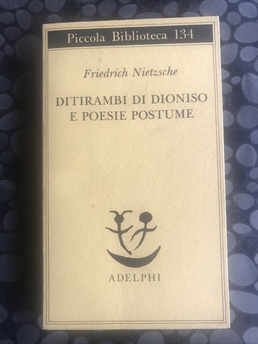 Friedrich nietzsche ditirambi - friedrich,