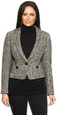 Giacca stile bolero misto lana