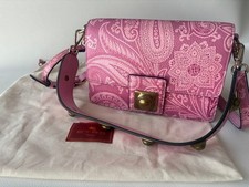Borsa a tracolla Etro Crown Me Paisley in rosa vintage, usata in buone...