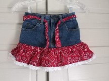 KIDDIE KORRAL Skirt Denim Red