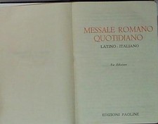 Messale romano quotidiano - messale,