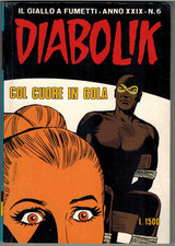 Diabolik Inedito XXIX N. 6 Col Cuore in Gola 1990