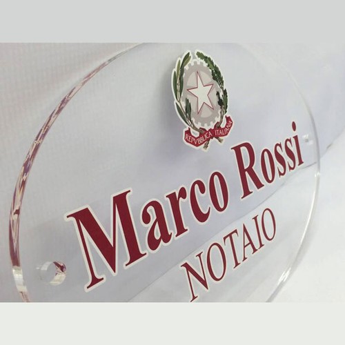 Targa targhe plexiglass - targhe,