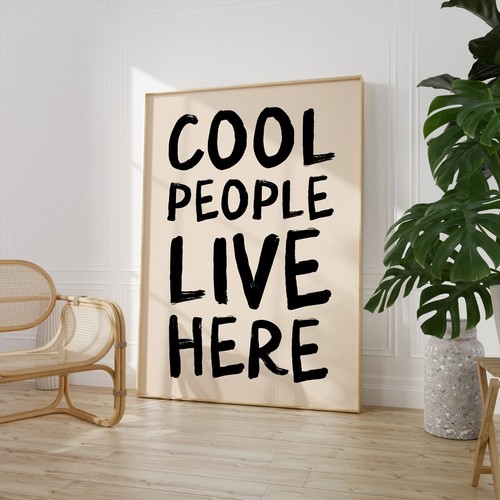 Cool people live - people, here