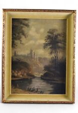 Antico dipinto paesaggio olio