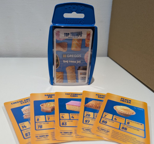 Greggs top trumps - greggs,