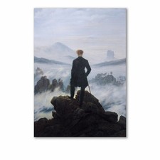 Quadro moderno Viandante sul mare di nebbia |Q520| stampa su tela d’arredo