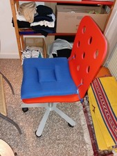 sedia girevole ufficio rossa