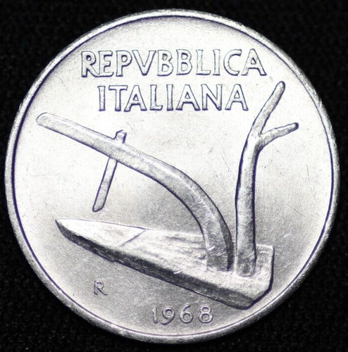 Italia 1968 10 lire - 10,