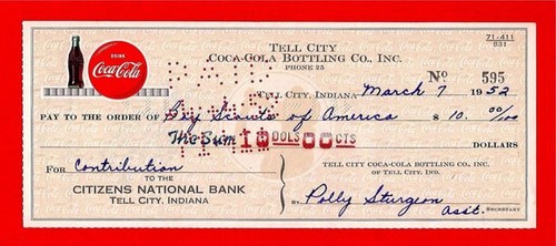 1952 coca cola tell city - 1952,