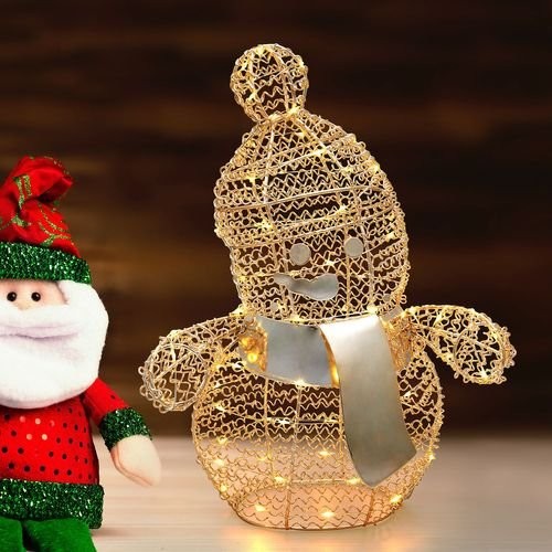 Pupazzo neve metallo - di,