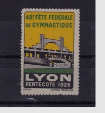 FRANCIA - LYON 1926 - ERINNOFILO 48° FETE FEDERALE DE GYMNASTIQUE