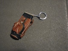 Portachiavi  keyring vintage '80s sacca golf in pelle hand made by Gattinoni