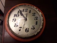 SAYS WATCH Orologio da parete anni 70 in legno  (Diametro 20 cm)