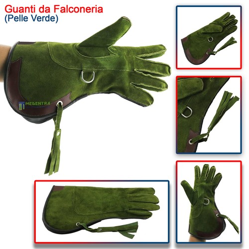 Guanti falconeria pelle - guanti,