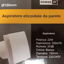 aspiratore elicoidale per