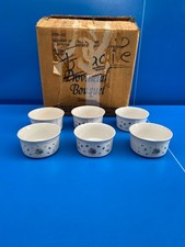 Set Di 6 Pirottino Soffietto Vintage Provincial Bouquet 1987 JMP Gres