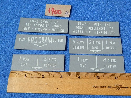 Wurlitzer 1900 inserti porta - wurlitzer,