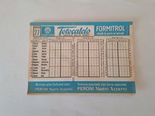 schedina totocalcio Anni 70