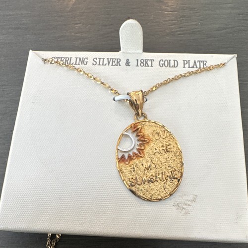 Collana corda ciondolo ovale