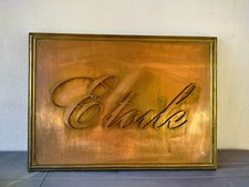 Insegna ETOILE vintage Ottone