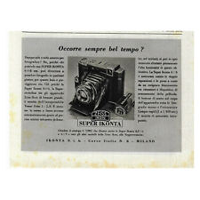 1941 * Pubblicità Originale Fotografia Zeiss "Super Ikonta" Bianco/Nero