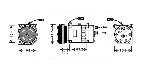 Compressore climatizzatore - compressore,,