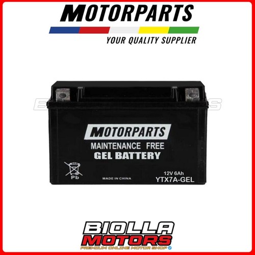 Ytx7a batteria motorparts gel - batteria,