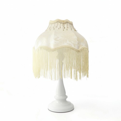 Lampada comodino con frange - lampada,