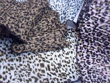 NOVITA' MODA 1 METRO BORDURA PLISSE' TESSUTO MACULATO PER  ABITI E VARIE H.12 cm