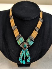 Collana pendente nappa filo a