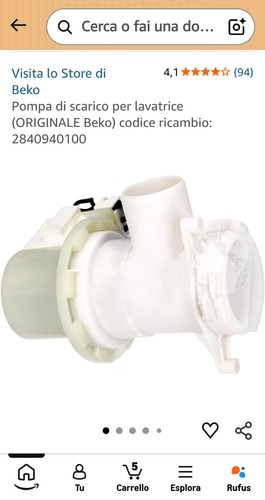 Beko pompa scarico - beko, di