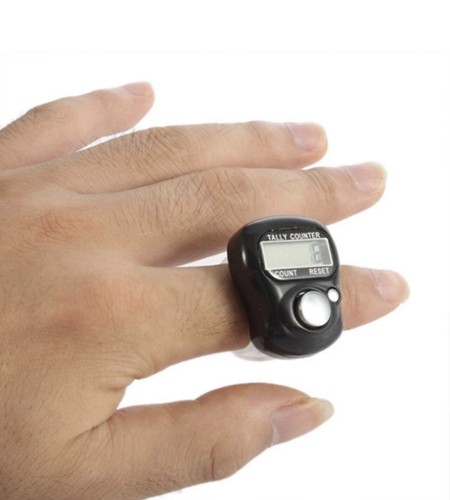 Finger ring digital black - digital,
