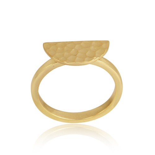Anello texture mezzaluna